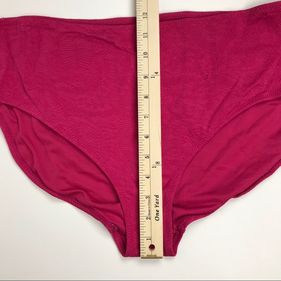Pink Bikini Bottoms Swimsuit w/ Pattern - Picture 4 of 5